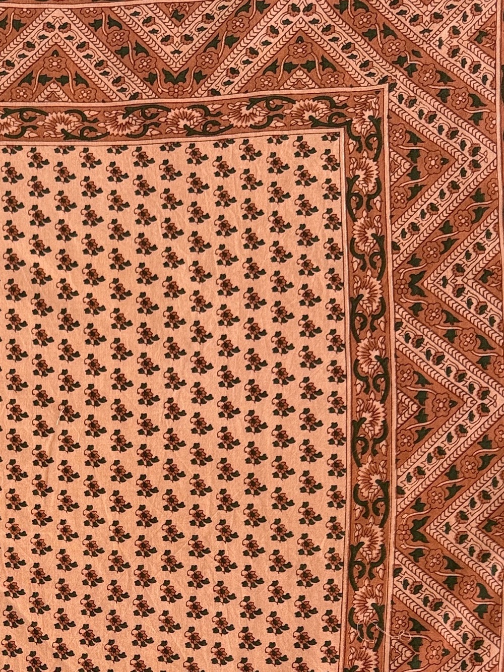 Free People Peach Floral Bandana Scarf - Picture 2 of 4